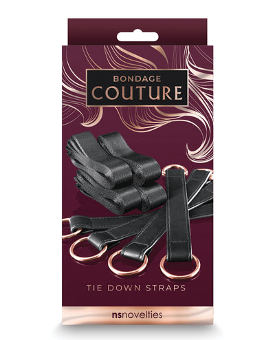 Bondage Couture Tie Down Straps - Black