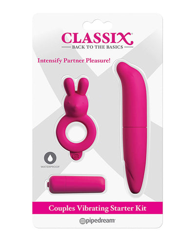 Classix Couples Vibrating Starter Kit - Pink