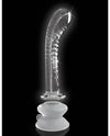Icicles No. 88 Hand Blown Glass G-Spot Massager w/Suction Cup -  Clear