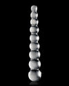Icicles No. 2 Hand Blown Glass Massager - Clear Rippled
