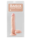 Basix Rubber Works 9" Dong w/Suction Cup - Flesh