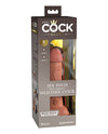 King Cock Elite 6" Dual Density Silicone Cock - Tan