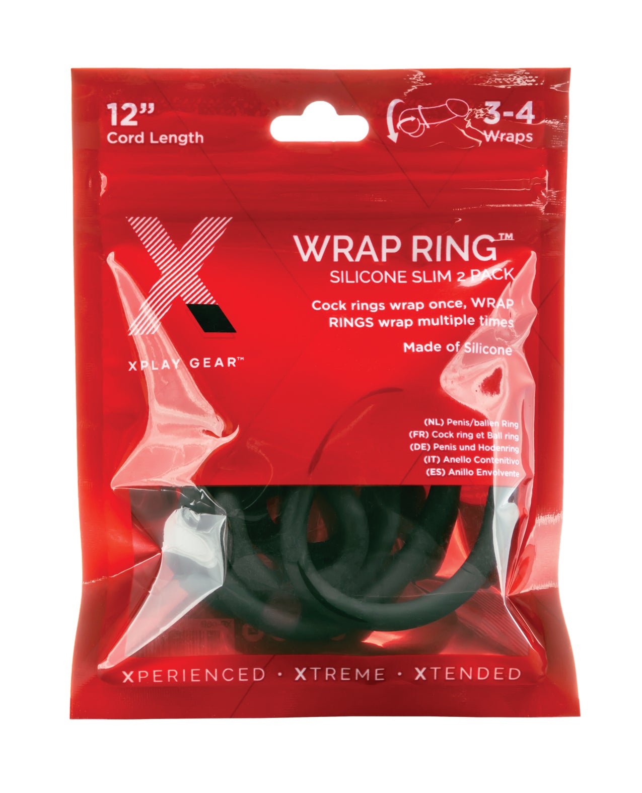 Xplay Gear Silicone Slim Wrap Ring - Black