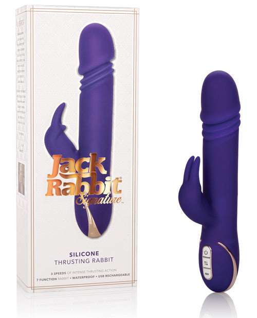 Jack Rabbit Signature Silicone Thrusting Rabbits - Purple