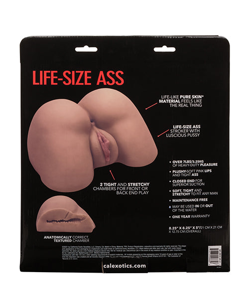Stroke It Life Size Ass - Brown