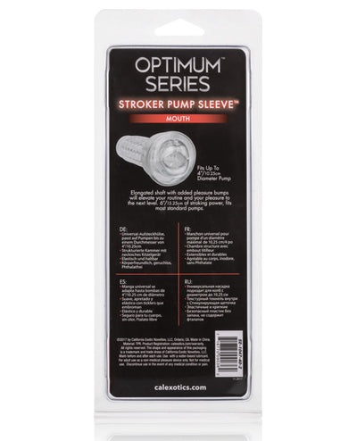 Optimum Series Stroker Pump Sleeve - Mouth Clear