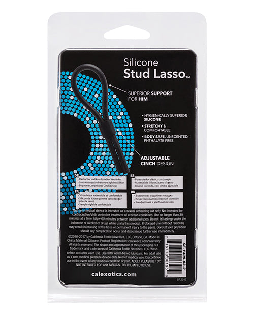 Silicone Stud Lasso - Black