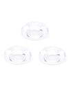 Sport Fucker Chubby Cockring Pack of 3 - Clear