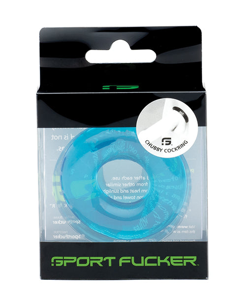 Sport Fucker Chubby Cockring - Ice Blue