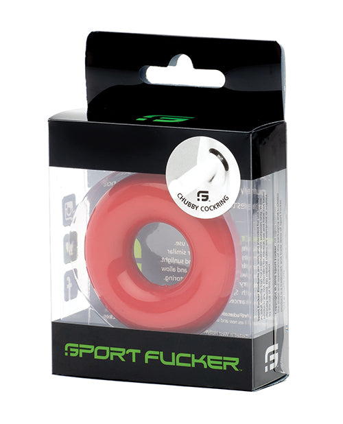 Sport Fucker Chubby Cockring - Red