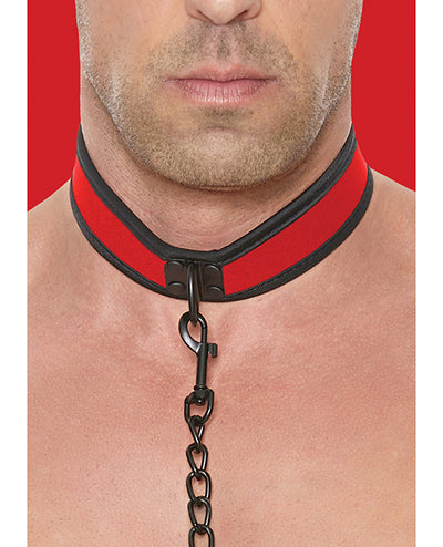 Shots Ouch Puppy Play Puppy Collar w/Leash - Red