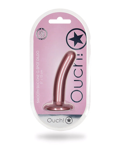 Shots Ouch 5" Smooth G-Spot Dildo - Rose Gold