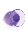 Shots RealRock Crystal Clear 4.5" Anal Plug - Purple