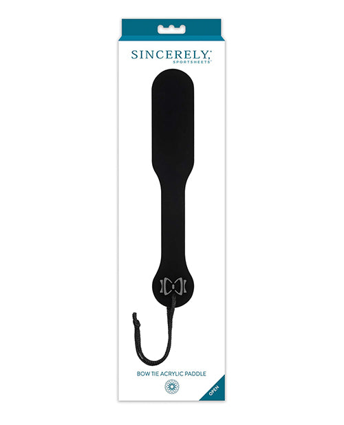 Sincerely Bow Tie Acrylic Paddle
