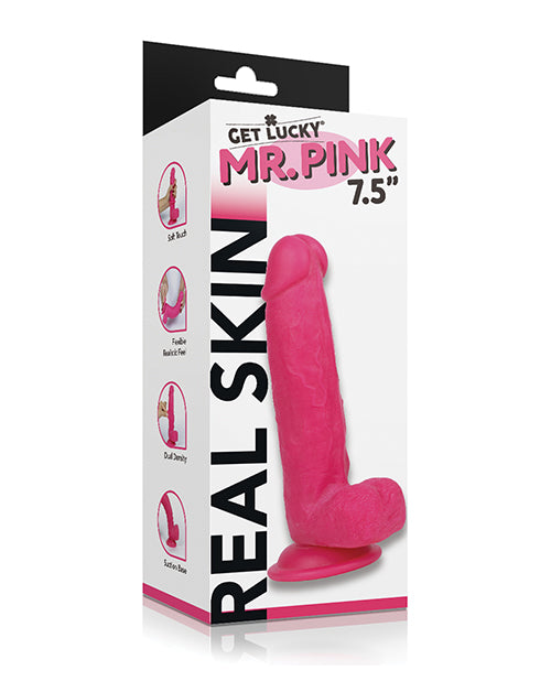 Get Lucky Mr. Pink 7.5" Dual Layer Dong