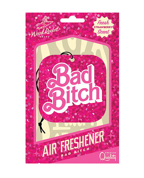 '=Wood Rocket Bad Bitch Air Freshener - Strawberry