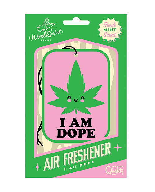 '=Wood Rocket I am Dope Air Freshener - Mint