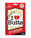 '=Wood Rocket I Love Butts Air Freshener - Apple
