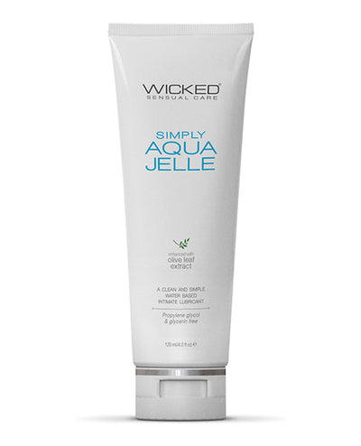Wicked Sensual Care Simply Aqua Jelle Water Based Lubricant - 4 oz