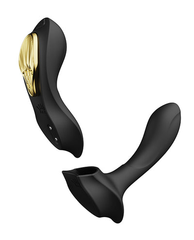 ZALO Aya Wearable Vibrator w/Remote - Obsidian Black